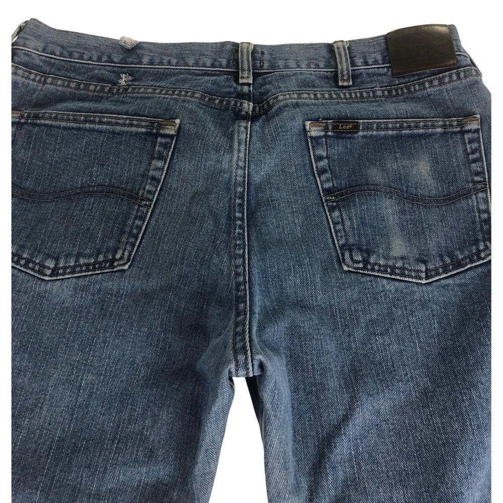 Lee Regular Fit Men's Blue Denim Jeans Size 38x30 Bootcut‎ Casual Workwear - Picture 8 of 10